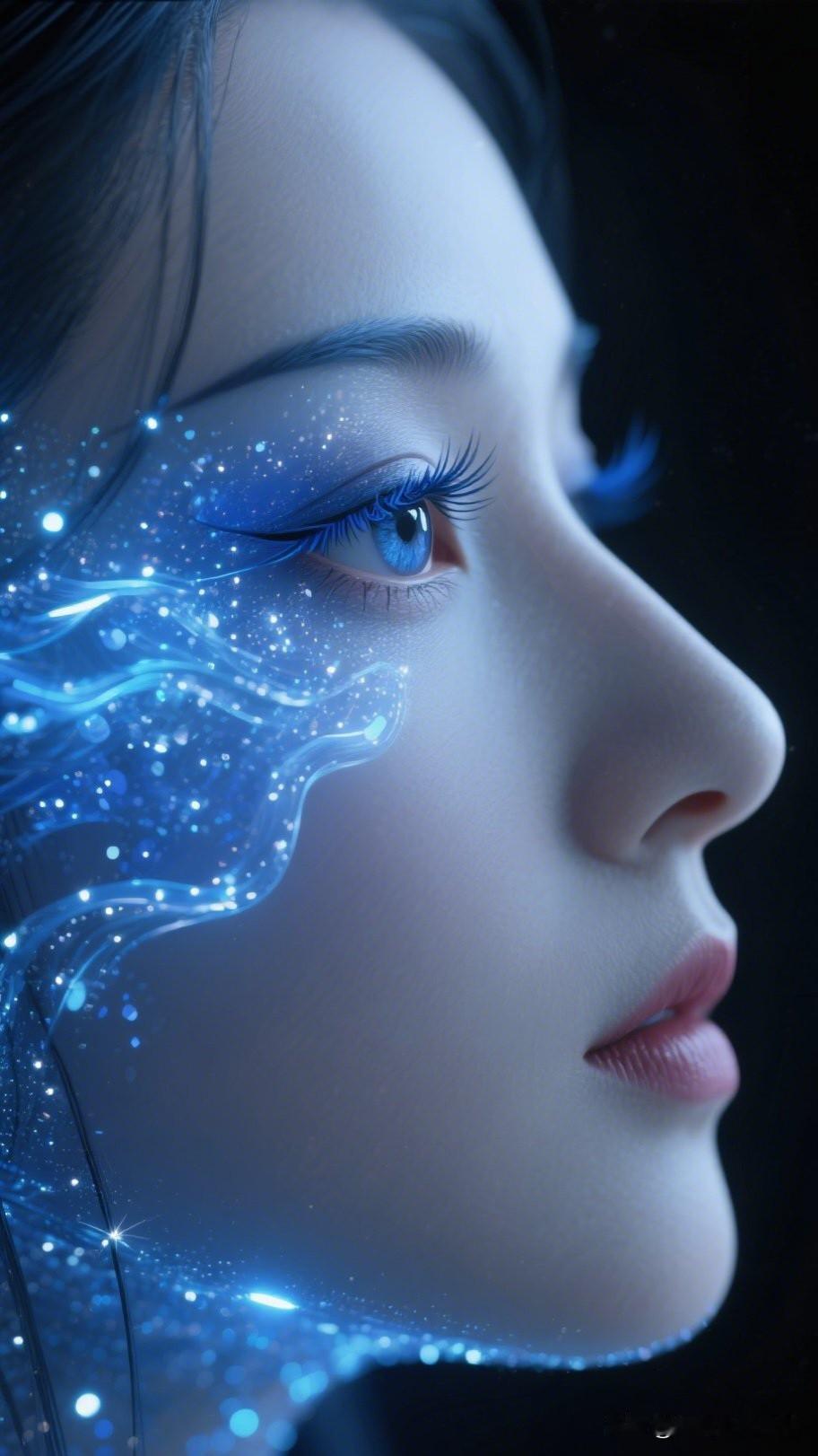梦幻蓝光，照亮你的美！✨💙🌟