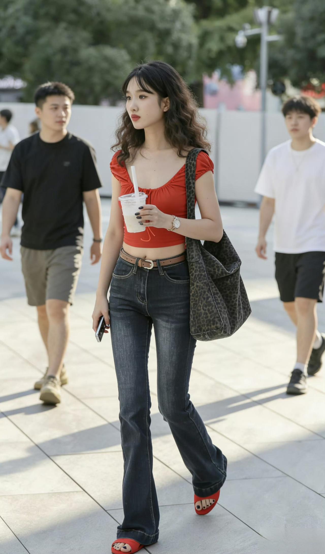 穿搭从不是跟风，是藏在细节里的自我表达
 
这套复古甜辣穿搭，真的把「好看又有态