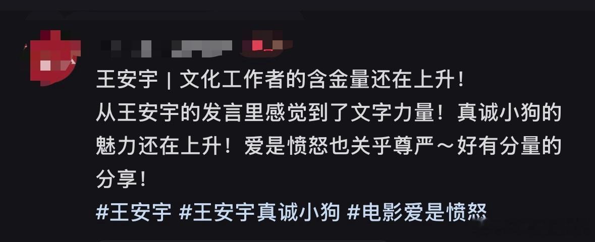 比起空泛的话术，王安宇总能结合自身思考输出有分量的观点，兼具理性思维与温柔共情，