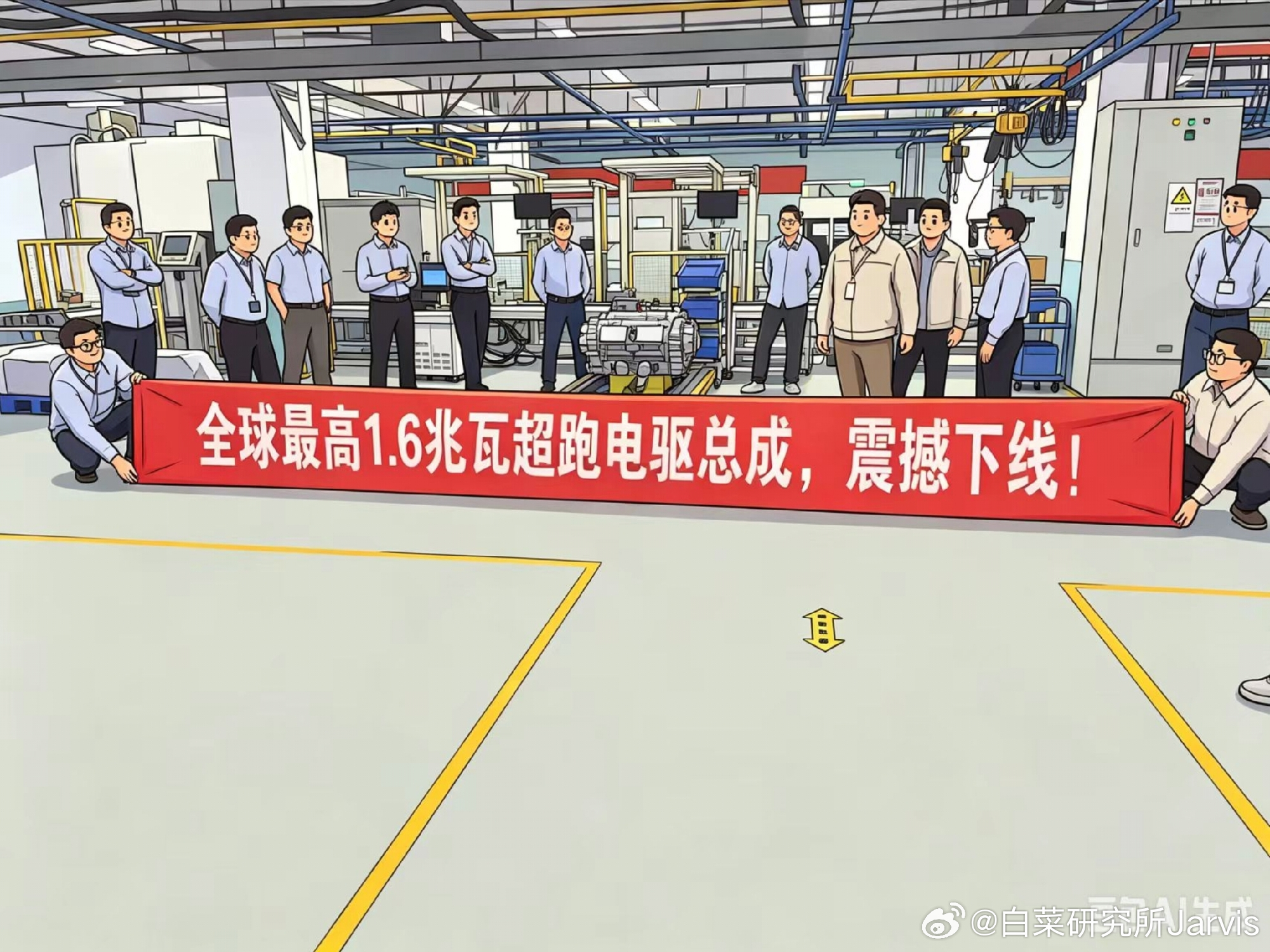 1.6兆瓦超跑电驱总成，这会是哪家的呢？哎呀，好难猜 ​​​