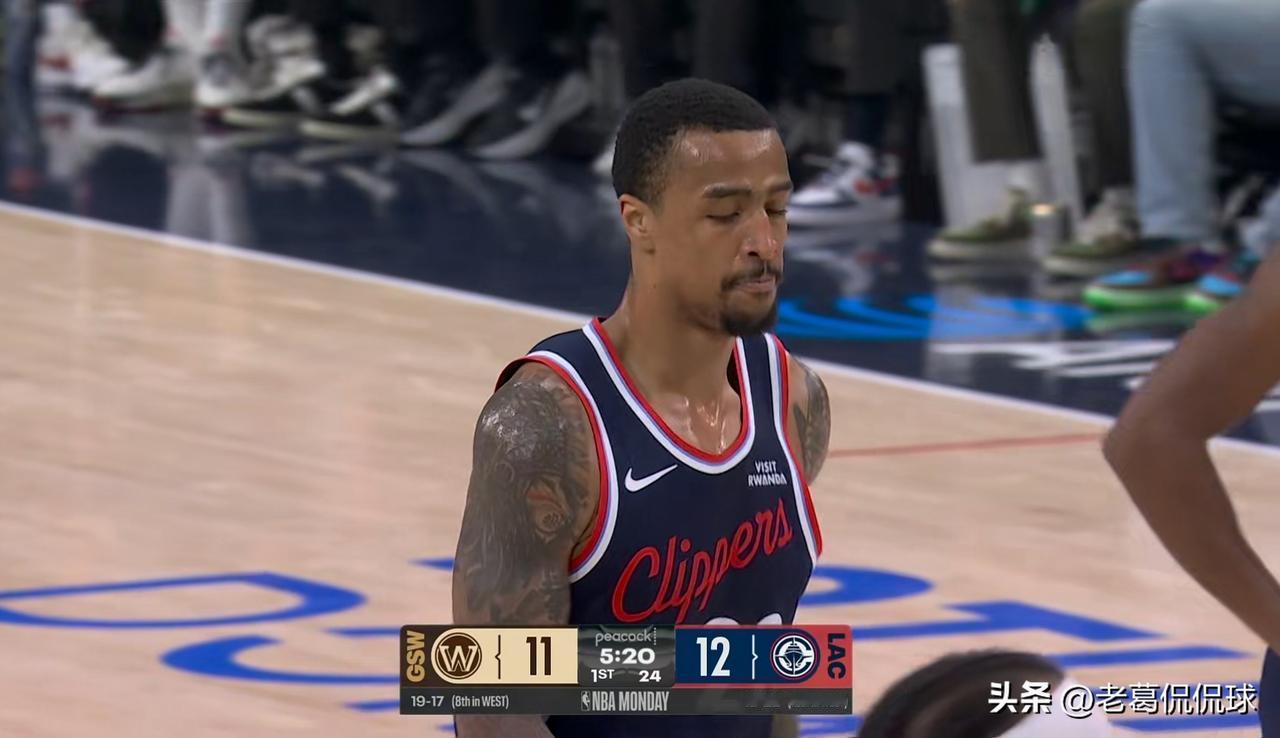 快船大将科林斯真是攻防俱佳！在今天快船主场以103:102力克勇士的比赛中，科林