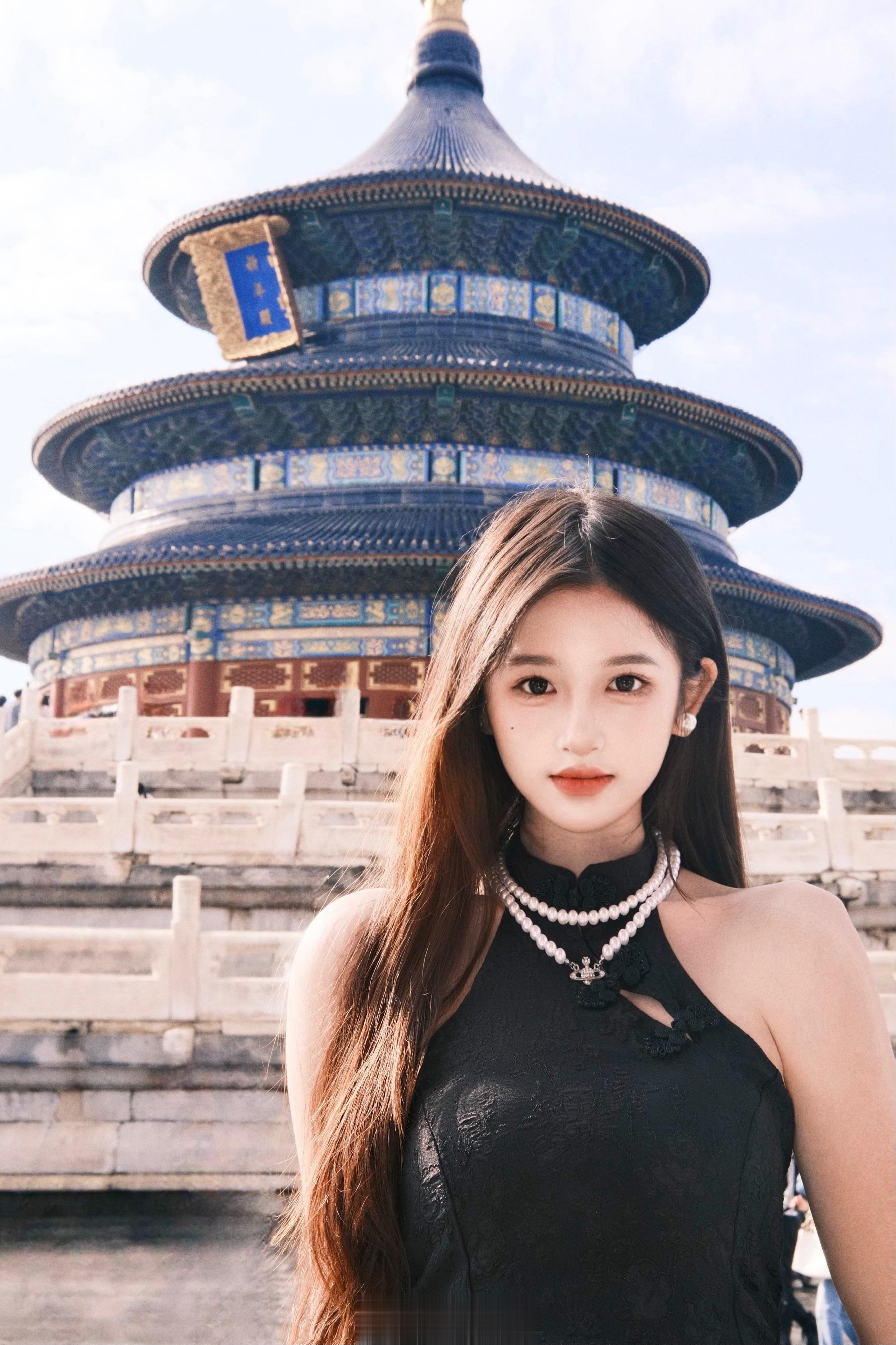 穿马面裙北京天坛公园拍到人生美丽照片咯！ ​​​