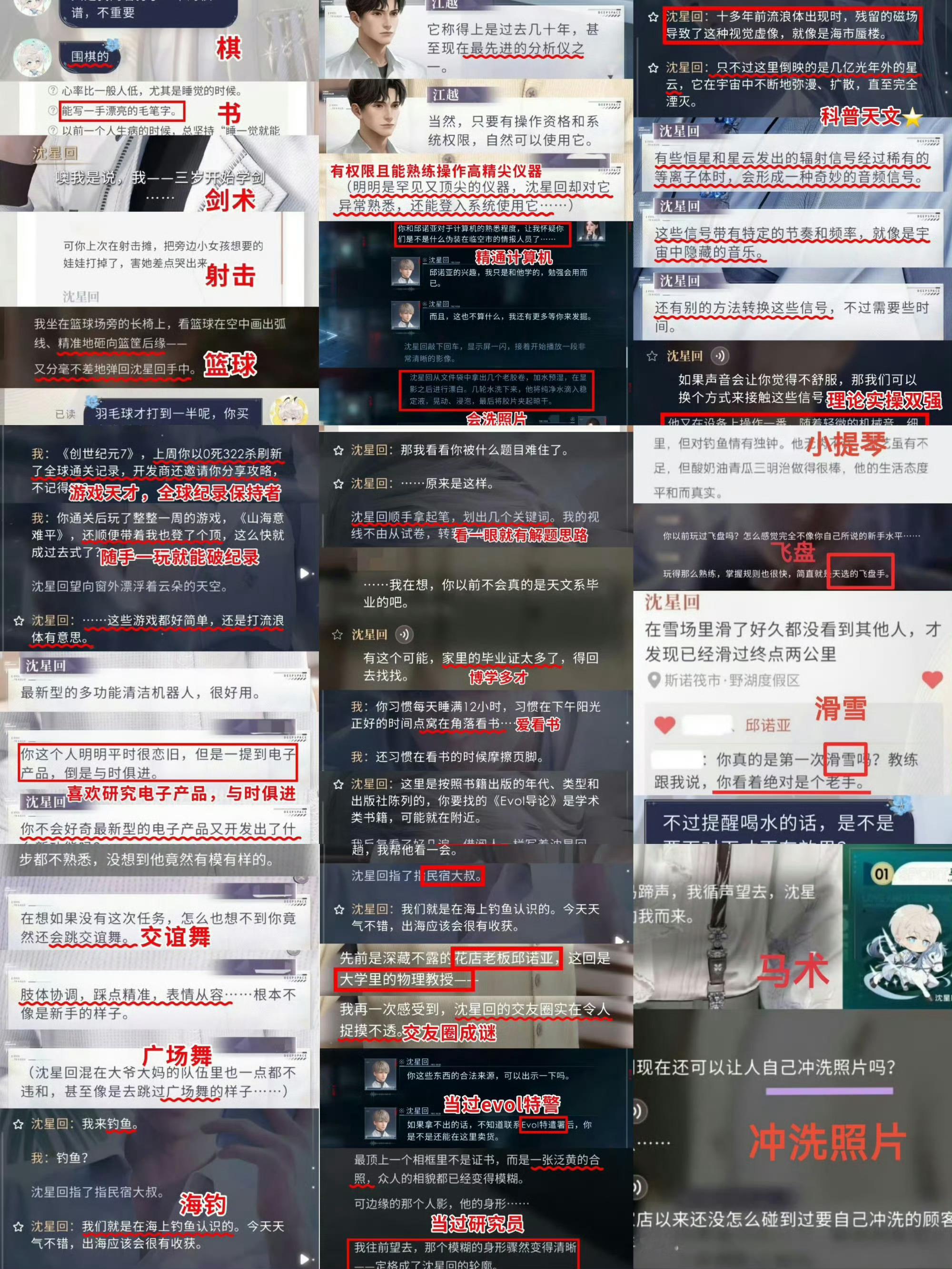 沈星回沈星回从外形、身世实力、人物性格到剧情内核形成完整且饱满的角色体系，五官线