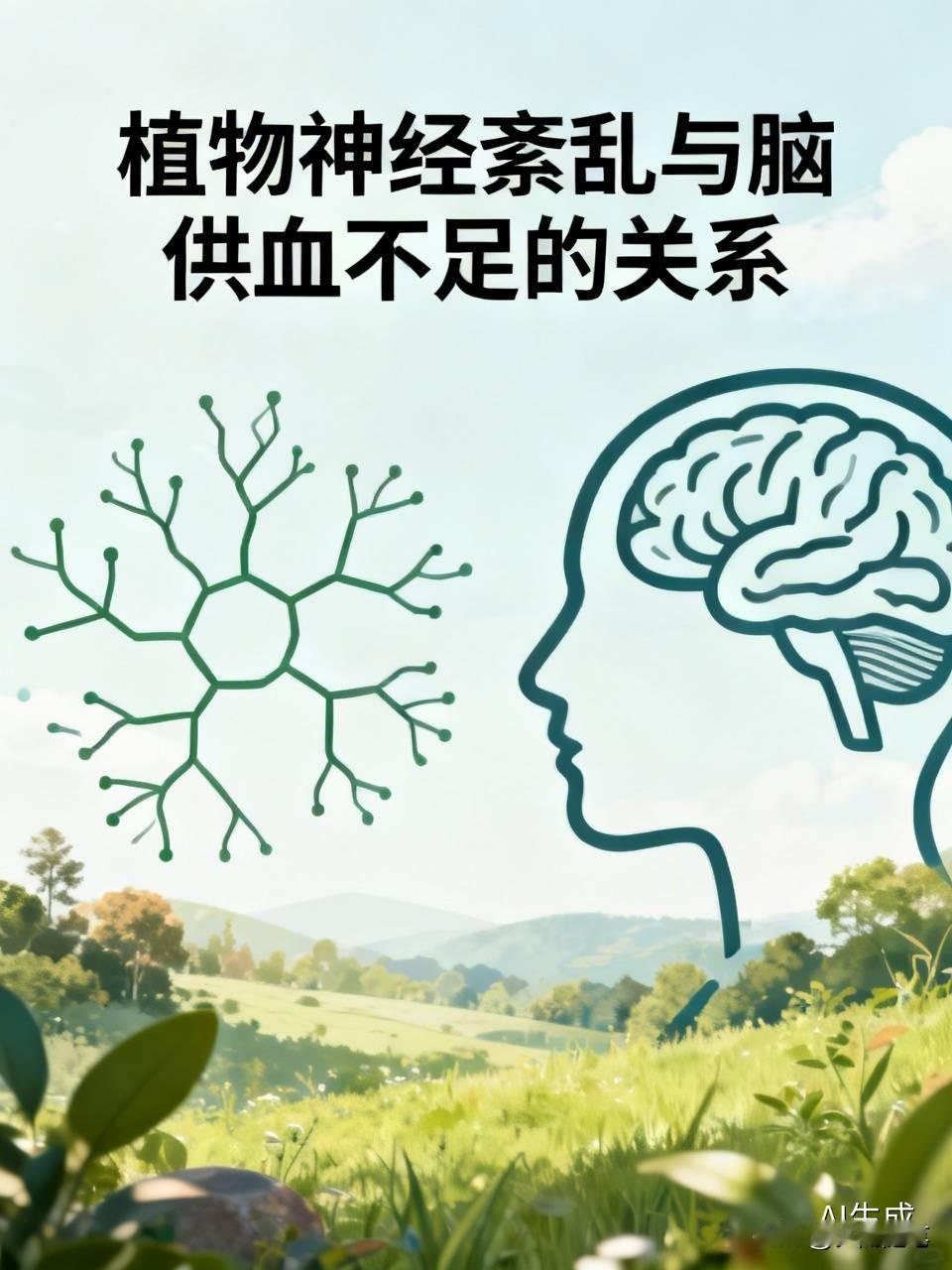 植物神经紊乱和脑供血不足还真有点关系。植物神经能调节内脏功能、心血管功能等，一旦