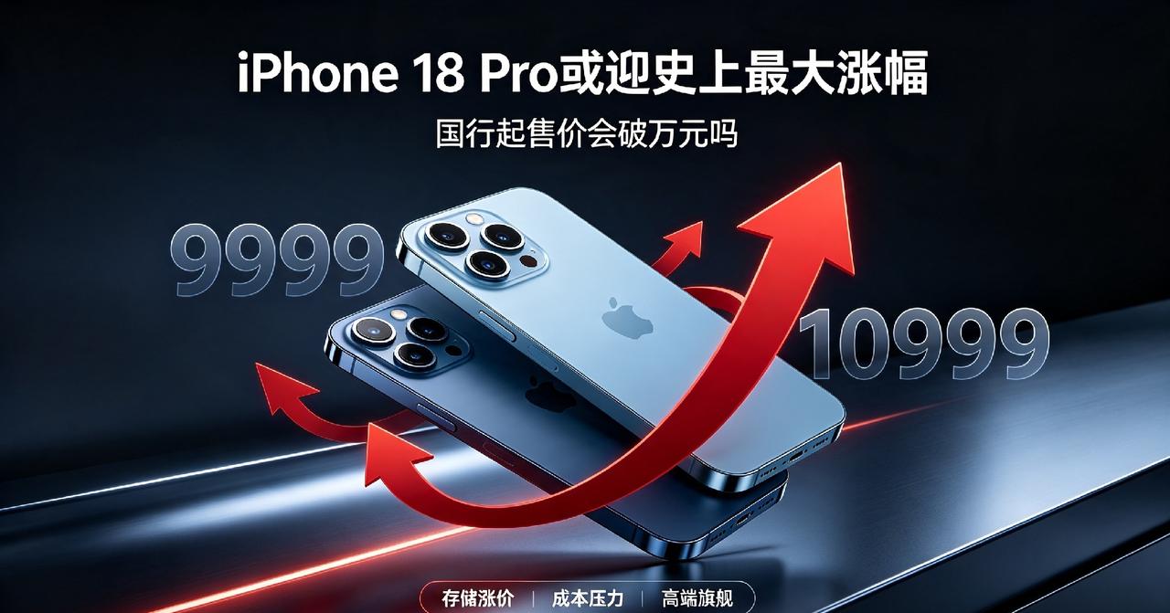iPhone18 Pro或迎史上最大涨幅，国行售价会突破万元吗？
 
iPhon
