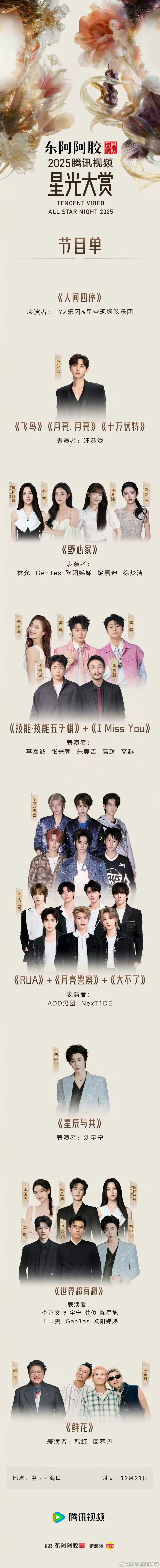 星光大赏节目单没有时代少年团时代少年团星光大赏不表演 ！ 时代少年团星光大赏不表