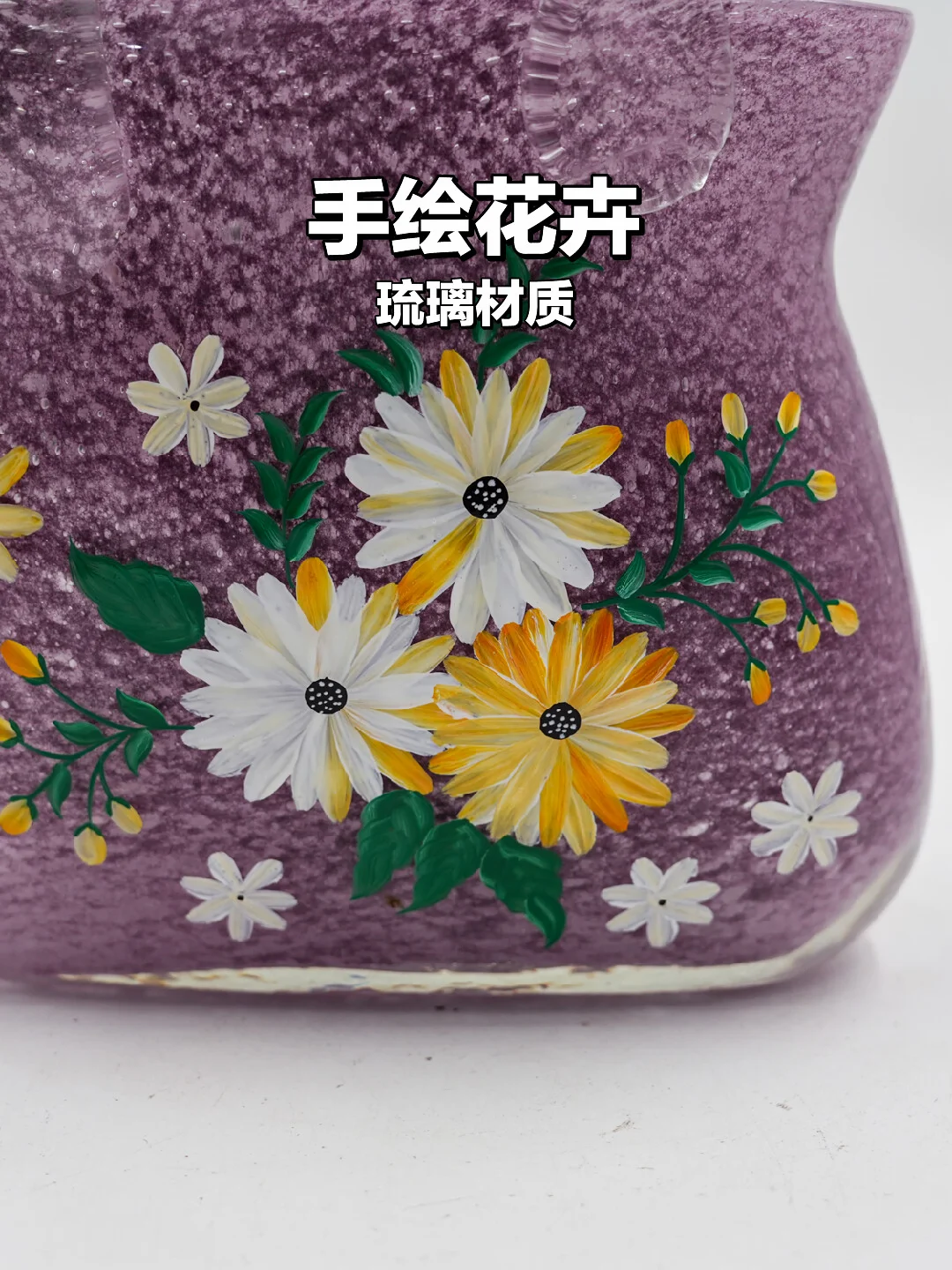 手绘紫色花卉💜 给书桌加一点治愈魔法