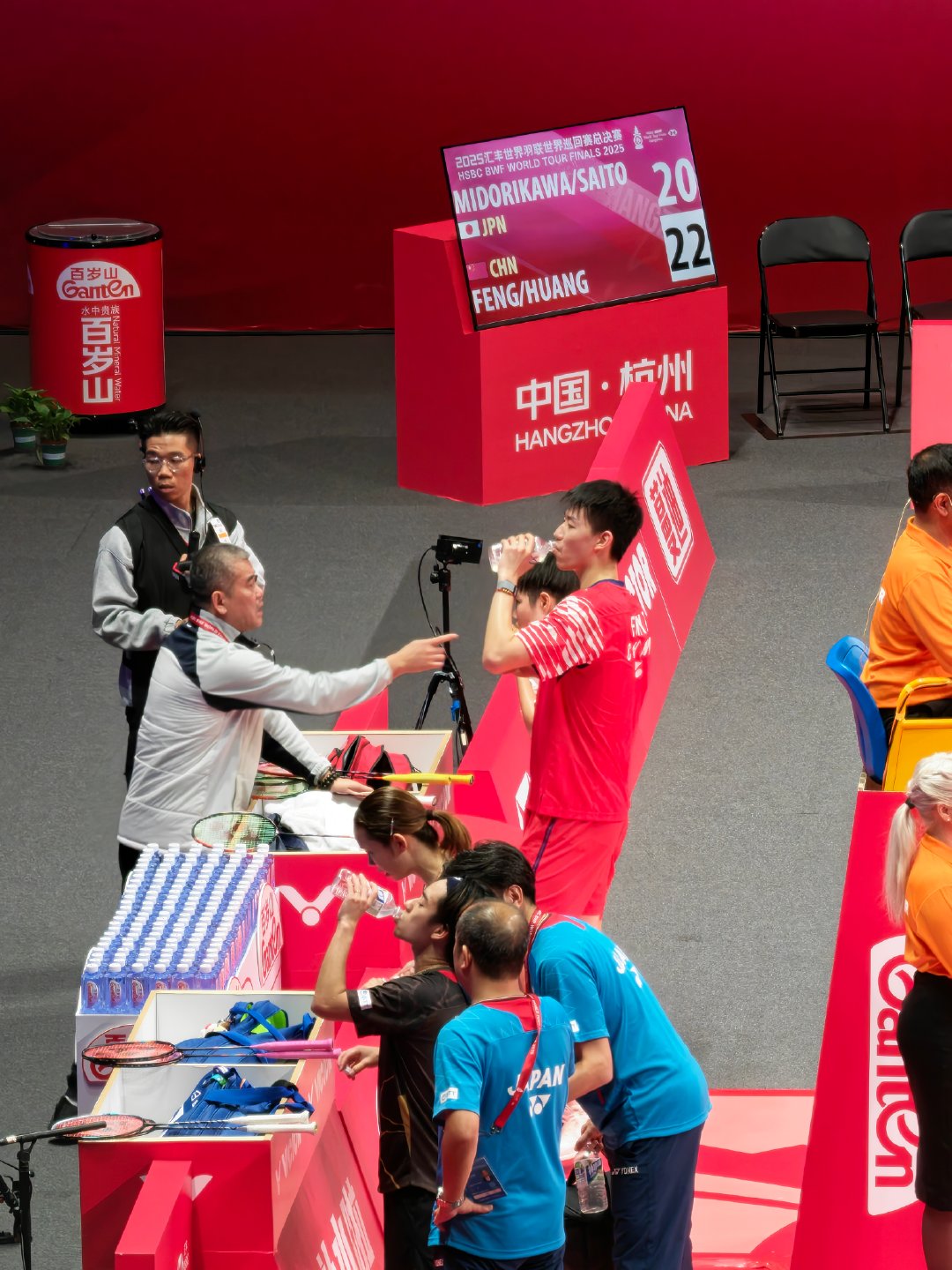 冯彦哲/黄东萍🇨🇳 22-20 🇯🇵绿川大辉/斋藤夏决胜杭州胜利在握 2