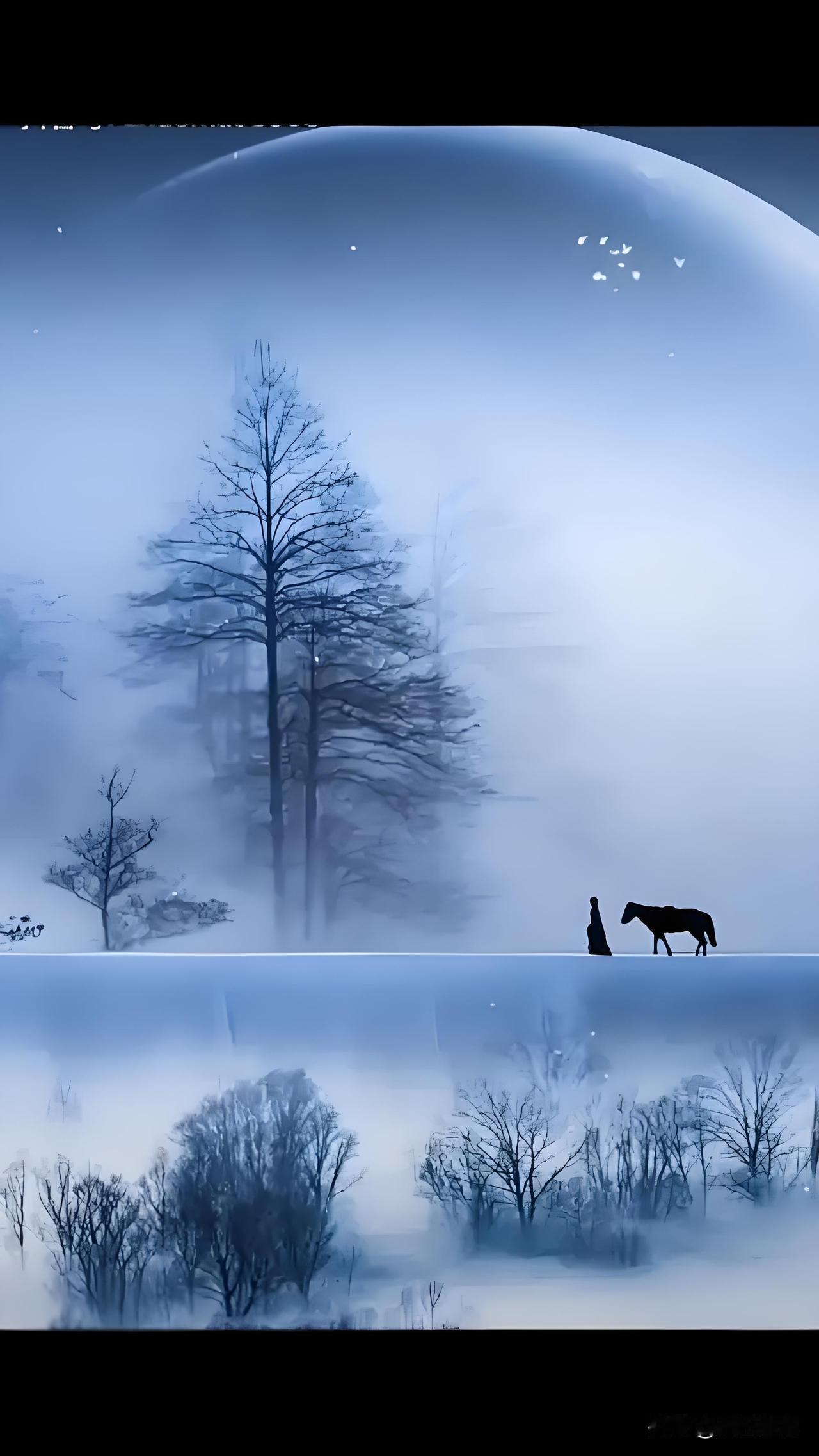 今日立冬。
秋的句点已落定。
天地收起喧嚣，
将万物纳入一个巨大的静默。

这静