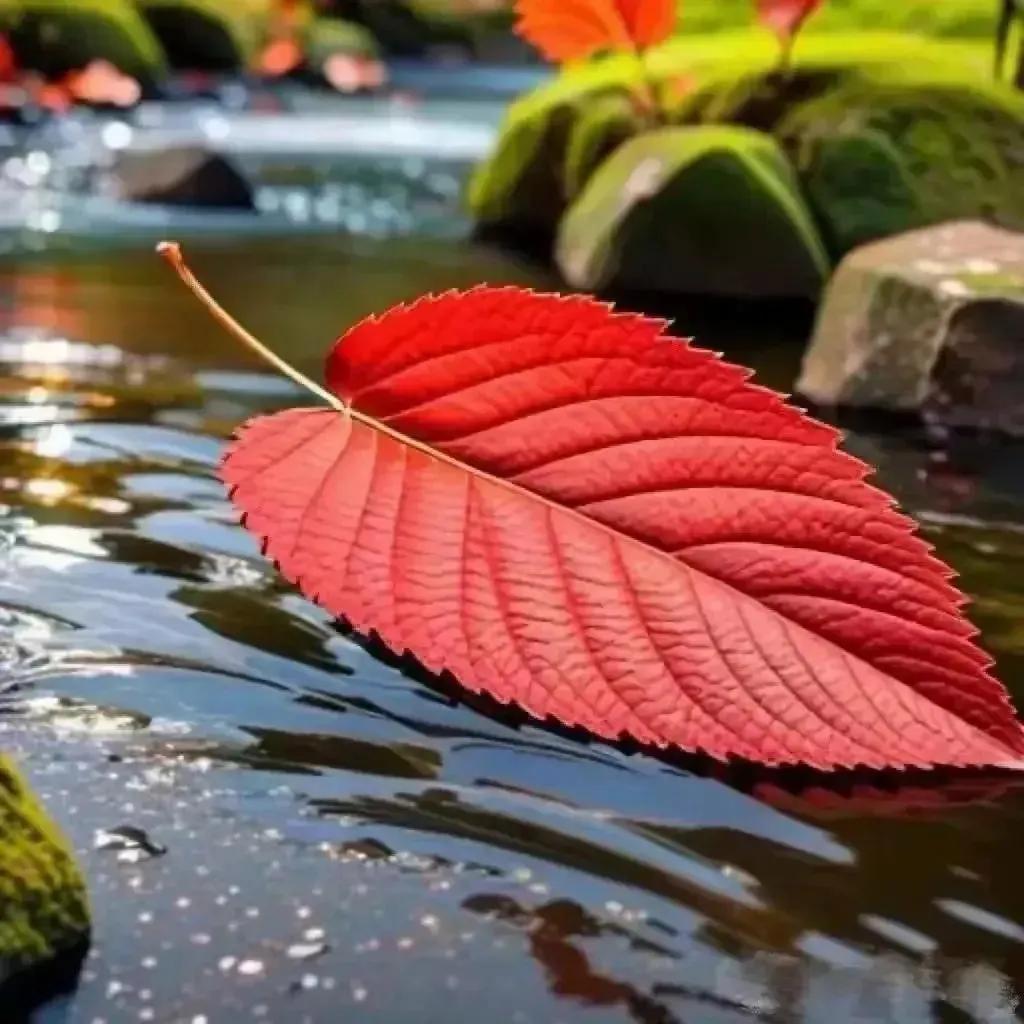 枫叶如诗，诉说着秋天的故事，把岁月的美好镶嵌在每一片秋色中。