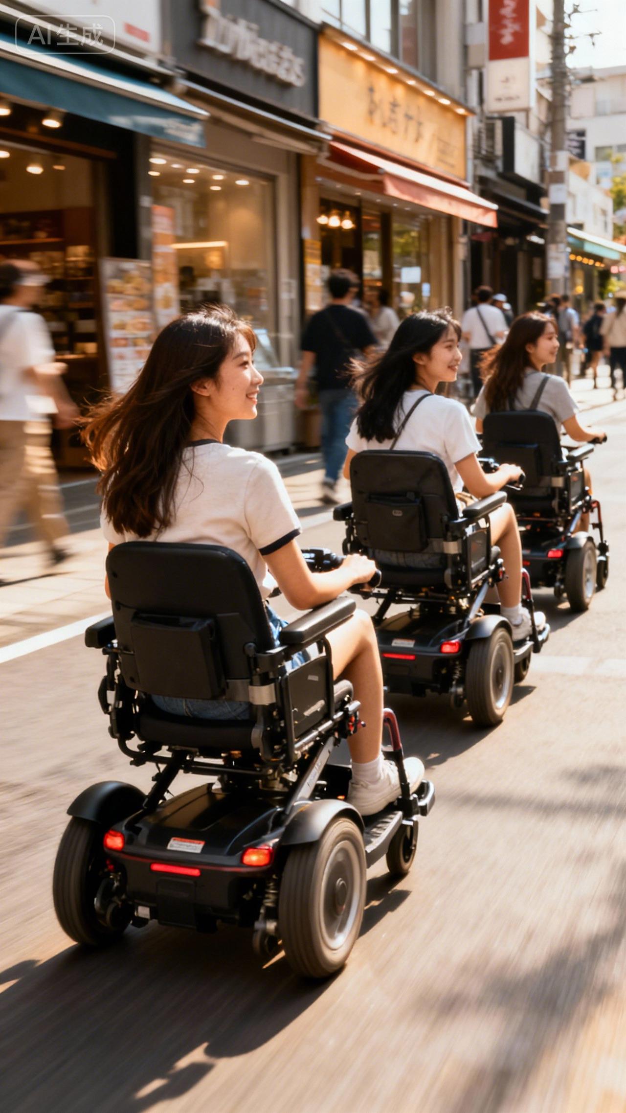 电动车新规刚落地，年轻人竟坐电动轮椅上下班！不用戴头盔、不上牌照，还能进地铁写字
