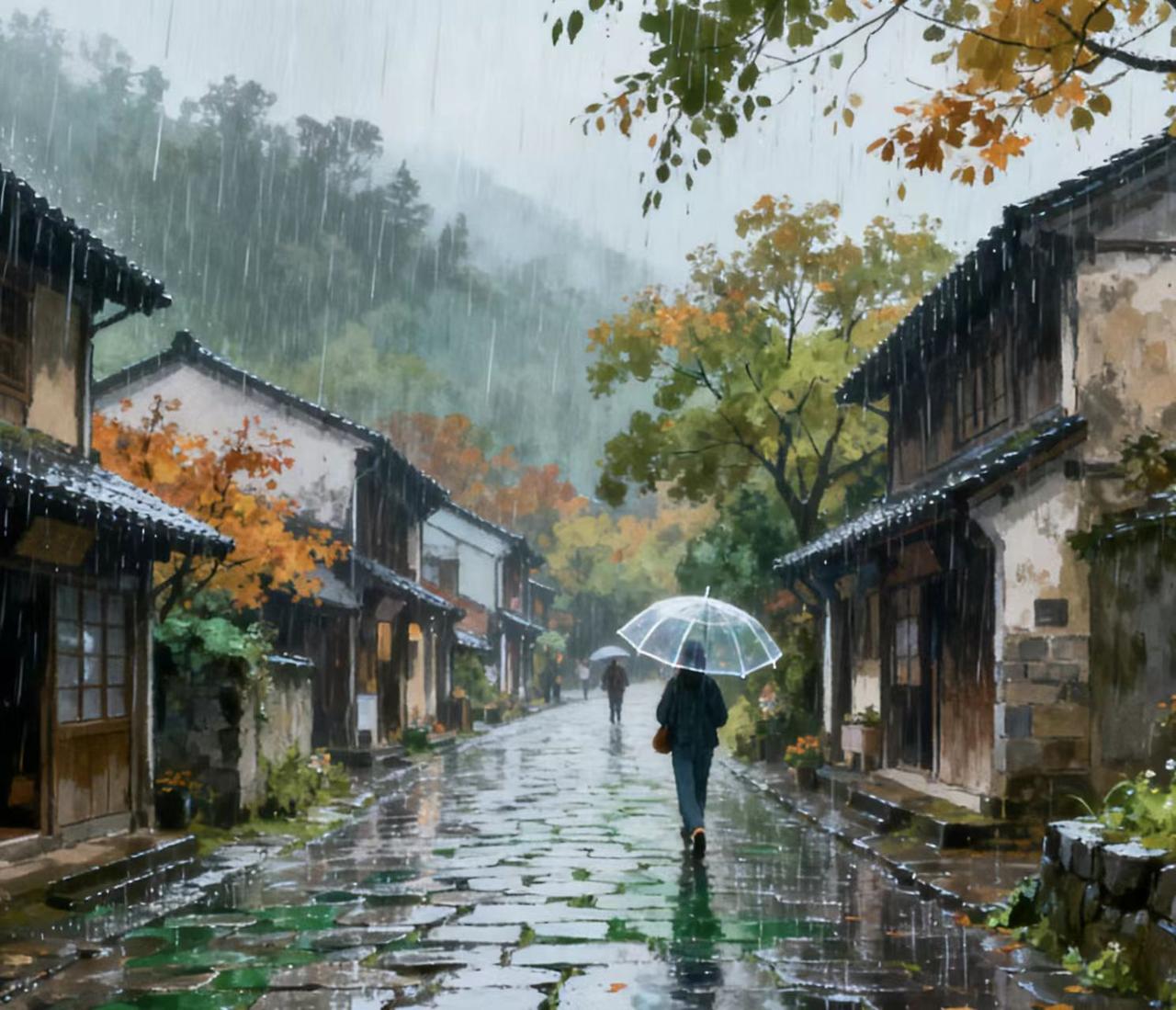 秋雨绵绵，阴冷潮湿。雨整整下了三天三夜，到现在还没有停，气温已经降到了10度以下