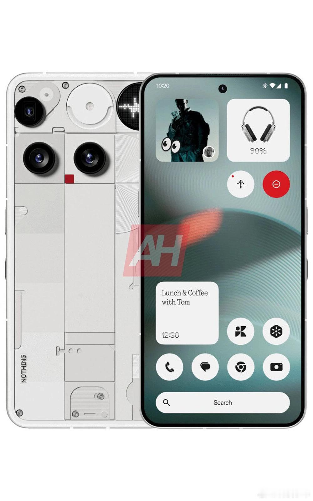 Nothing Phone 3 的官方渲染图今天曝光了，顺带着一起亮相的还有全新