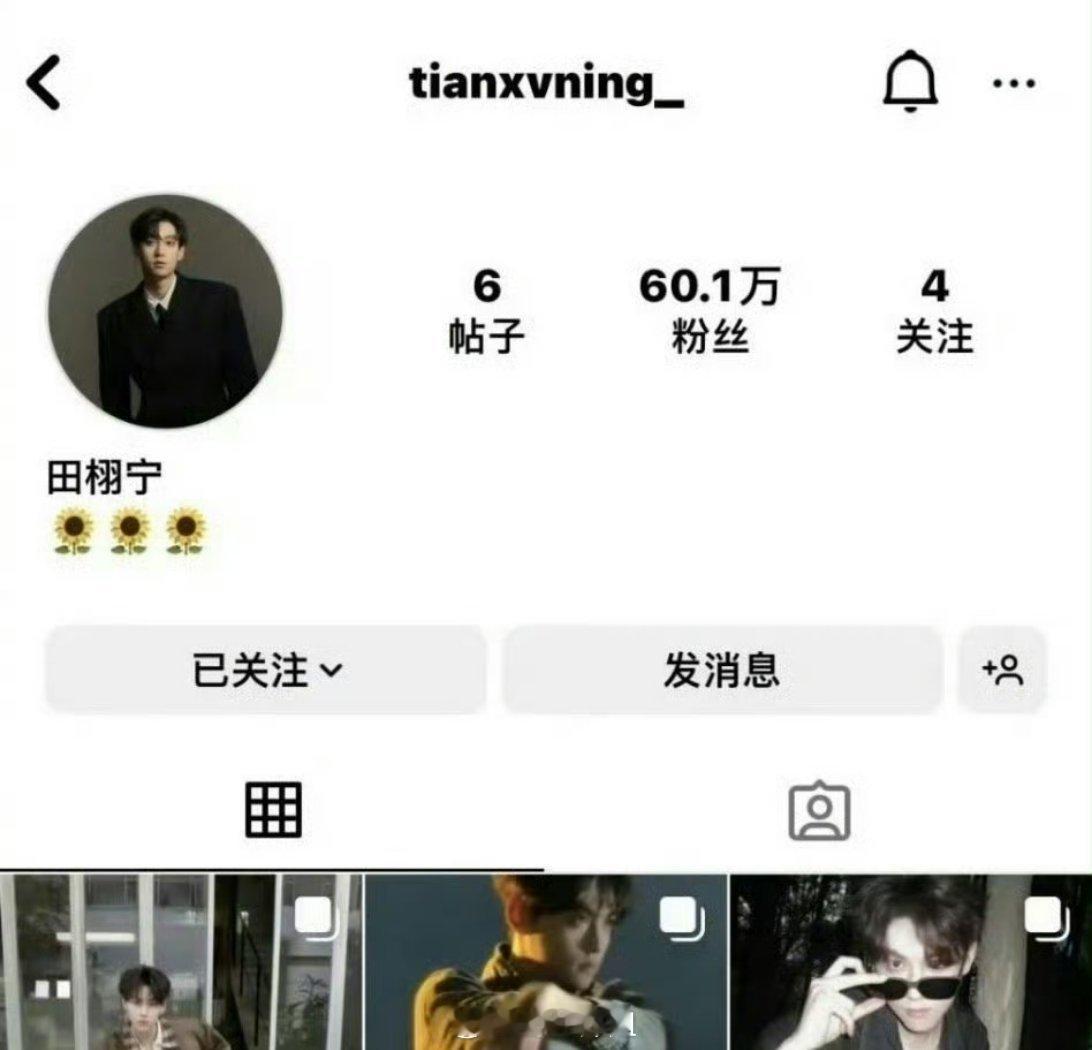 田栩宁的ins粉丝突破了60w，一个凭空出世的下海剧，经历过主演都有真嫂子之后，