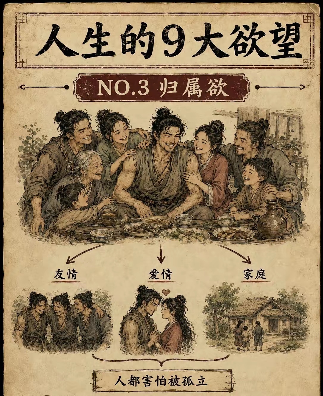 人生的9大欲望：看懂人性，也就看懂了自己！！