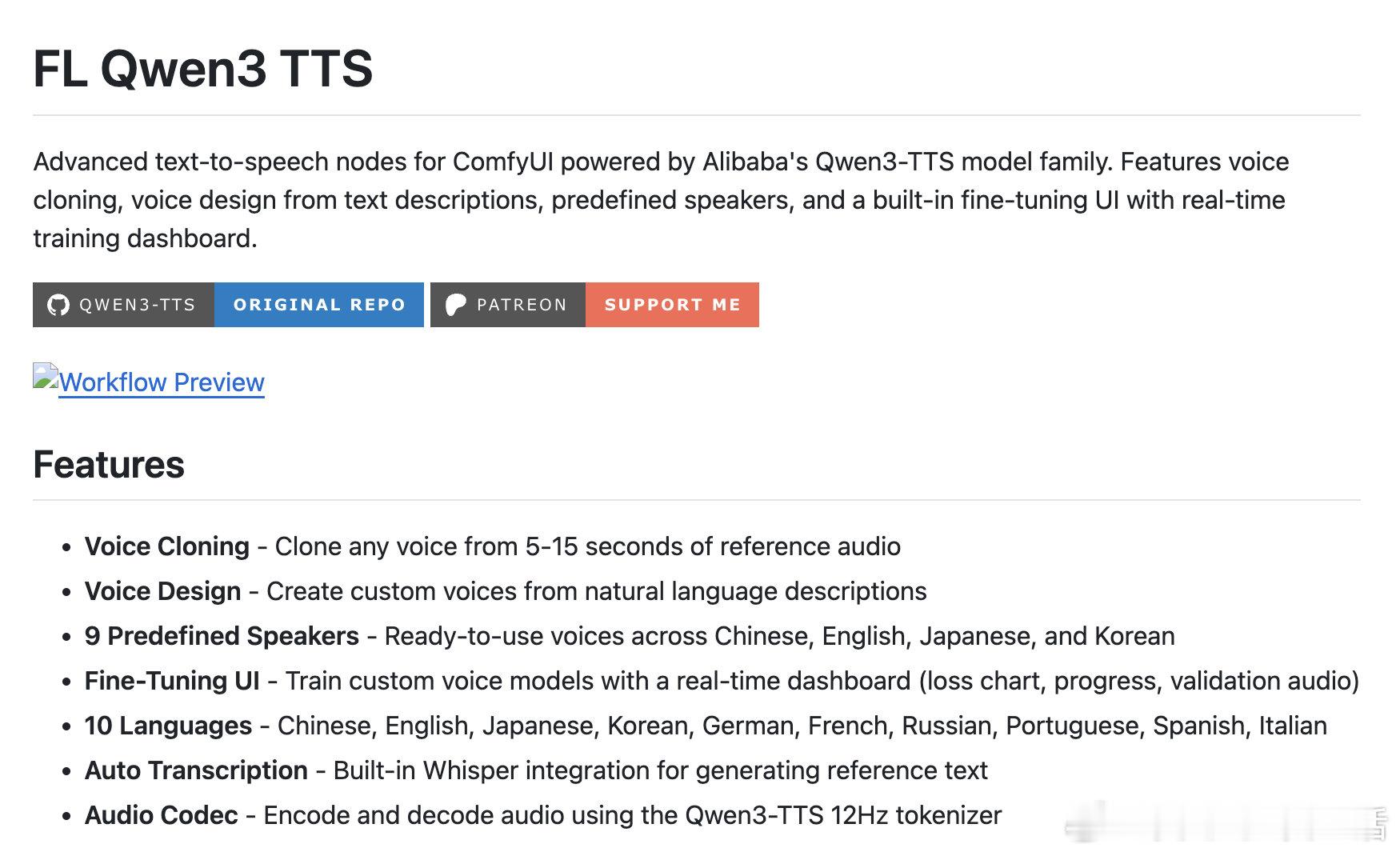 【ComfyUI迎来全能TTS节点：克隆任意人声只需5秒】阿里Qwen3-TTS