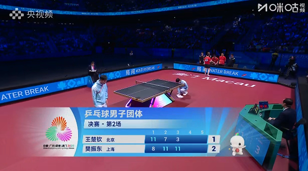 樊振东这局真是无懈可击啊，一点破绽都找不到，王楚钦需要赶紧调整了。