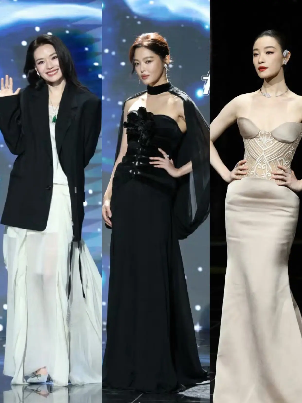 微博之夜明星红毯造型。