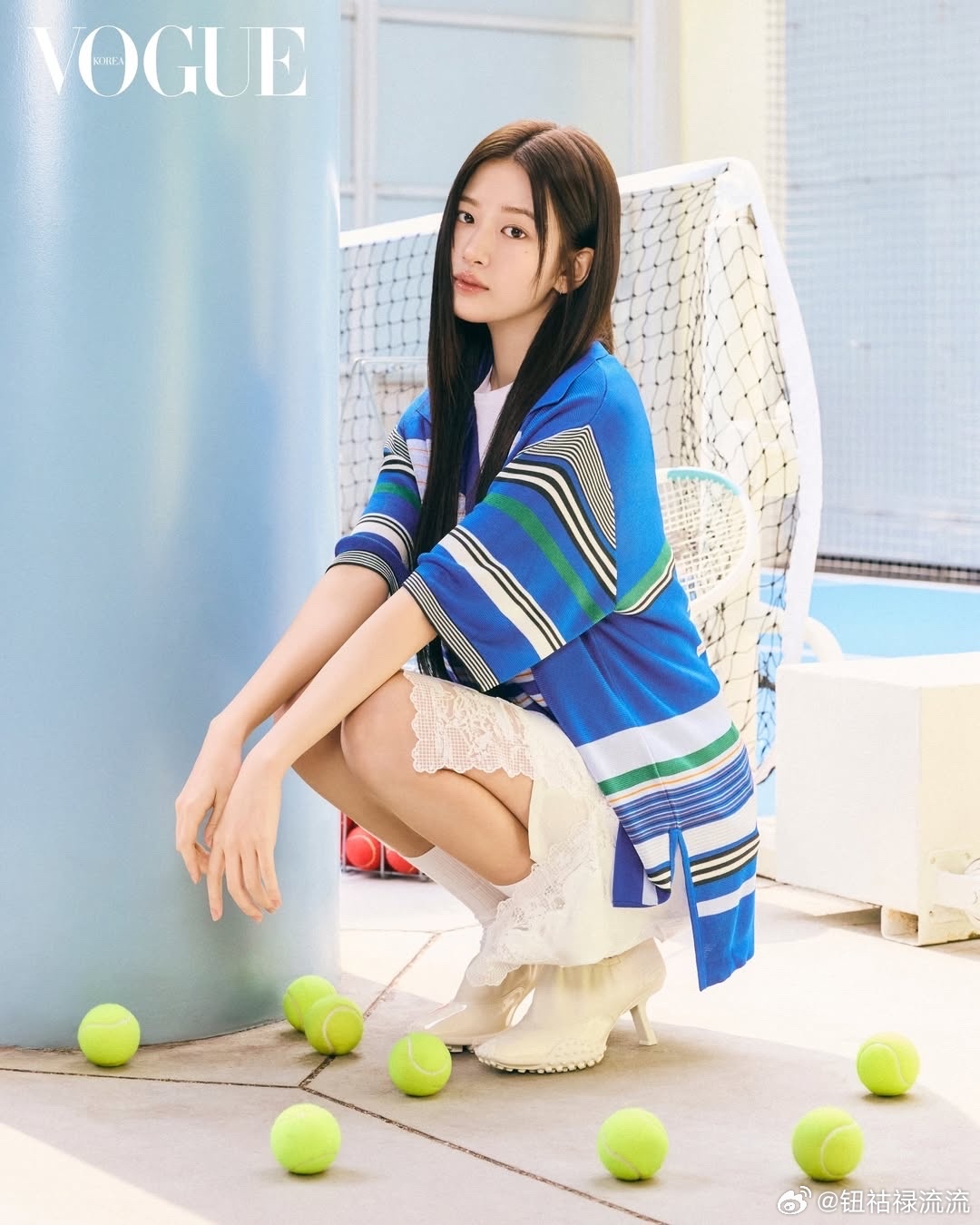 安宥真登VOGUE Korea电子刊封面，与Lacoste合作运动与经典，Lac