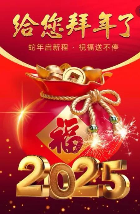 新年快乐！祝大家
2025好运连连，福气满满
一岁一年，熠熠生辉
所求皆如愿，所