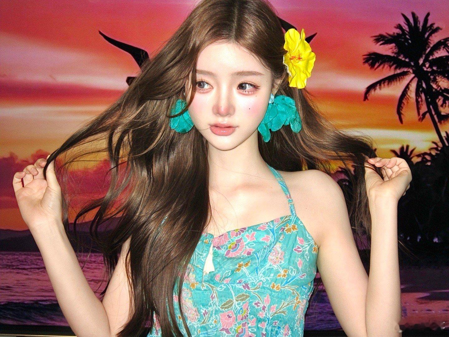 只要心态好，门口就是巴厘岛电视机拍照绝绝子🌇上海约拍[超话]Ccd ​​​