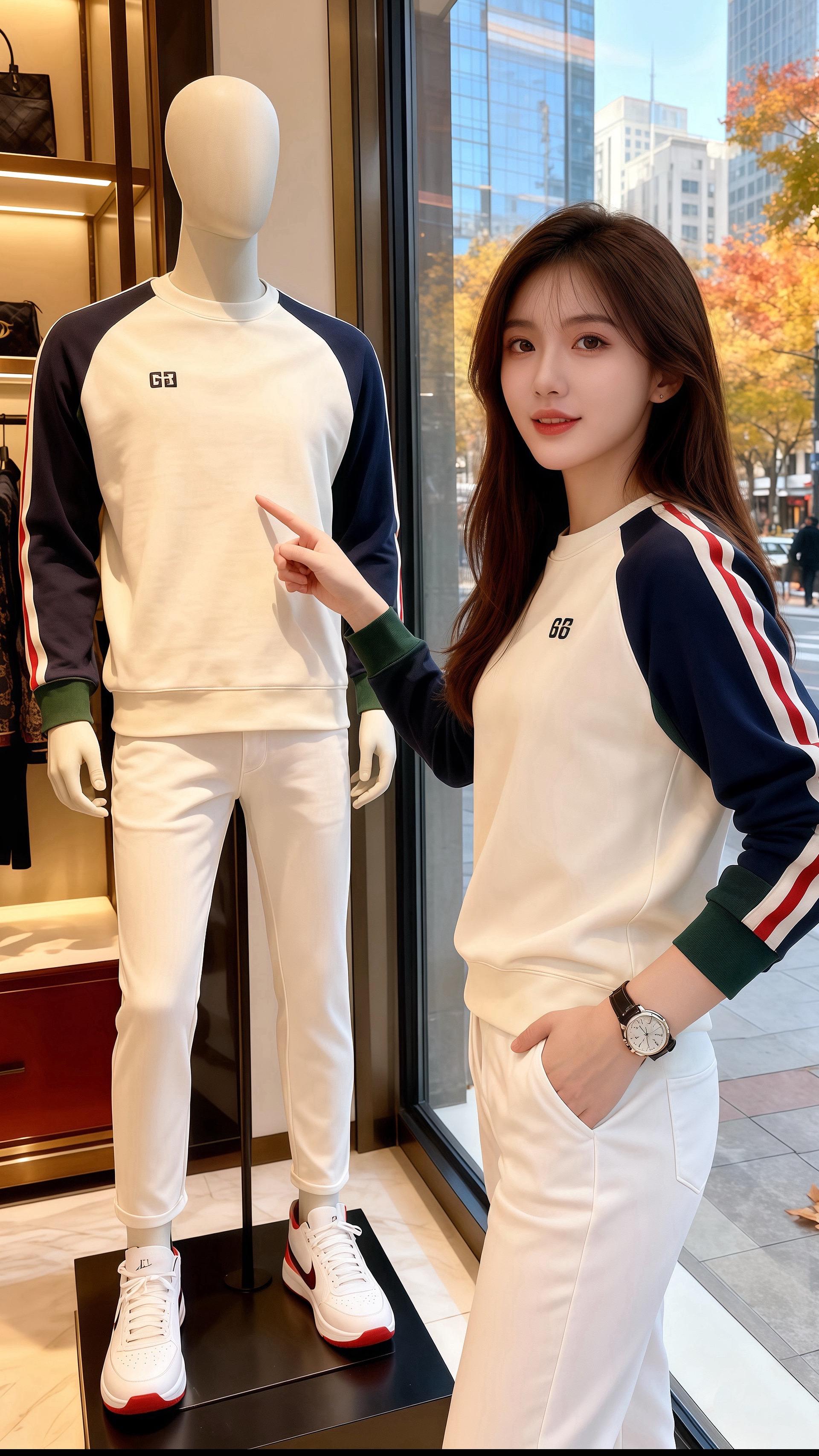 高品质加绒刺绣卫衣。深秋的雨雾裹着梧桐叶贴在咖啡馆窗上，林知意翻杂志的...