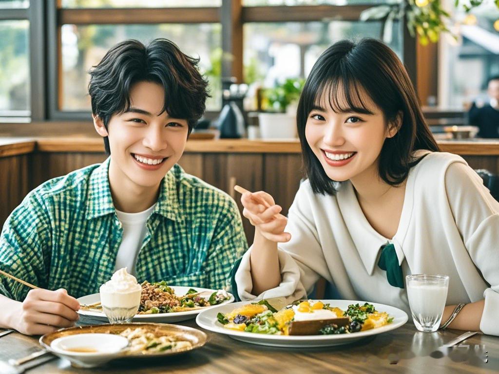 晚上在餐馆用餐时，隔壁桌坐着一男一女。
从他们的对话中可以得知，男生从外地前来拜