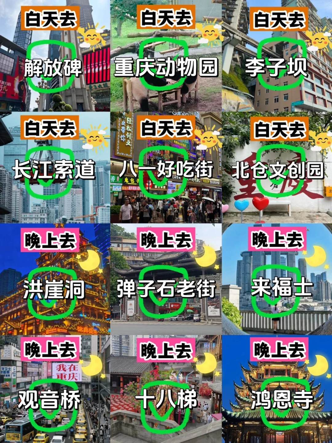 本地人推荐.重庆景点白天VS晚上去更好玩