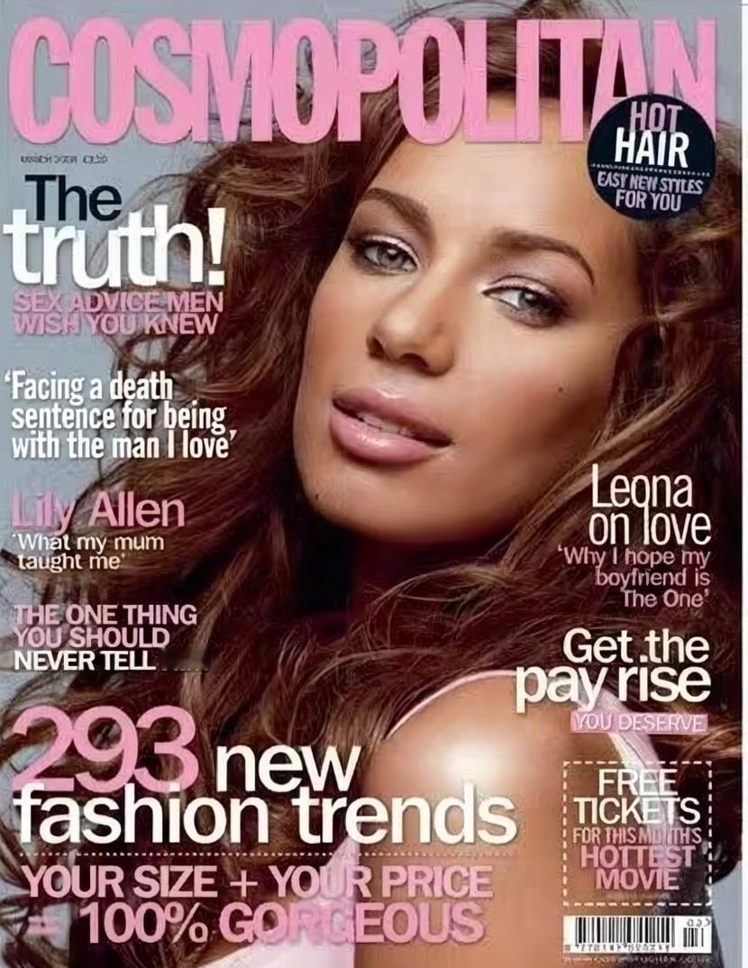 【来自投稿】英国版《cosmopolitan》杂志2007年3月刊封面，封面人物