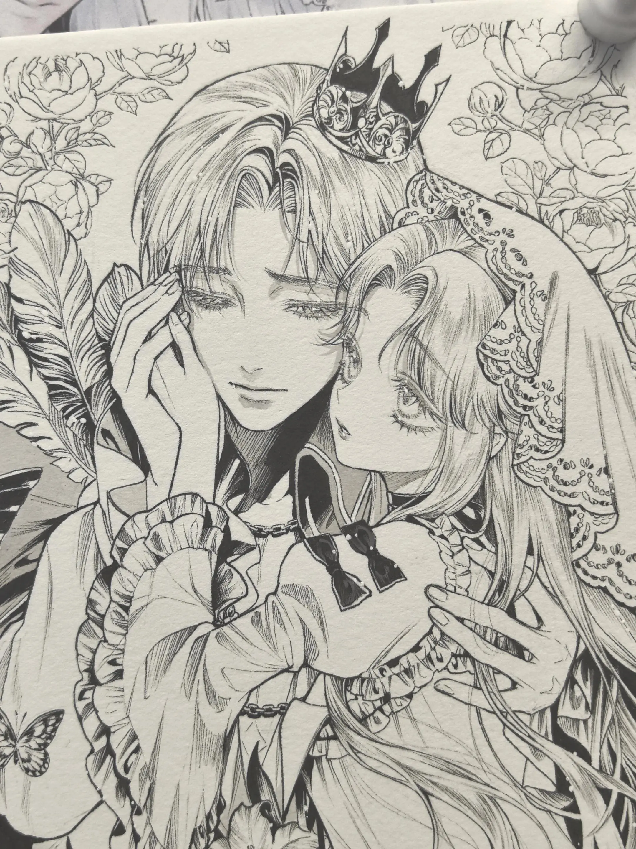 手绘 画画 稿件展示 绘画过程
