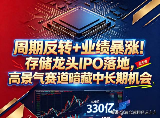 周期反转+业绩暴涨！存储龙头IPO落地，高景气赛道暗藏中长期机会