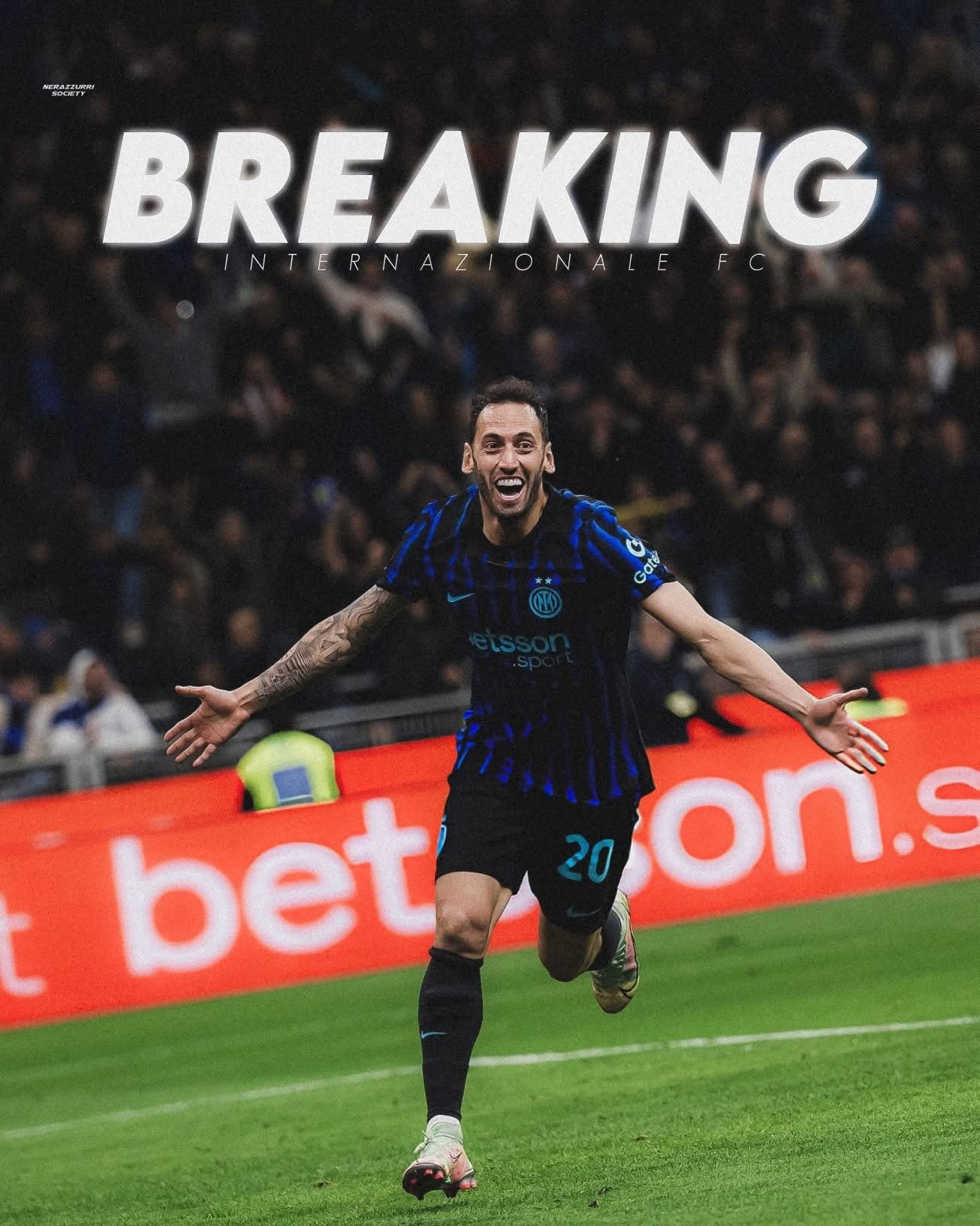 🚨🚨突發: 由於左腳比目魚肌拉傷嘅緣故，查漢奴古（Hakan Çalhano