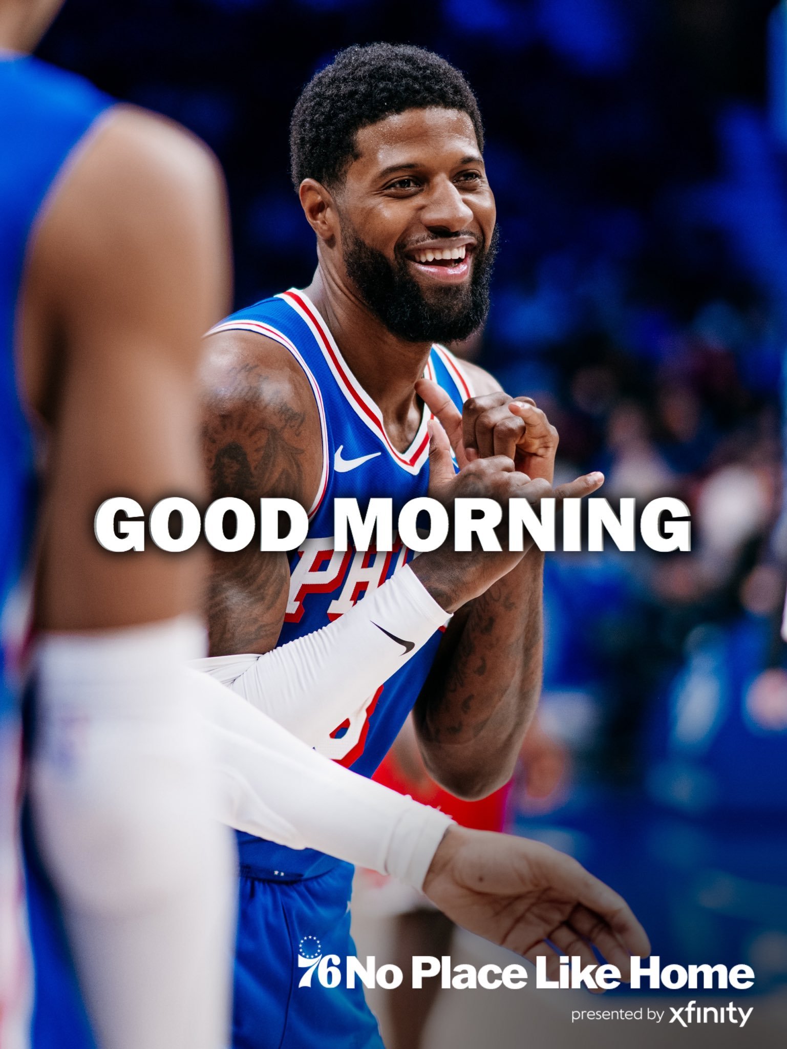各位球迷，早上好！费城76人76人