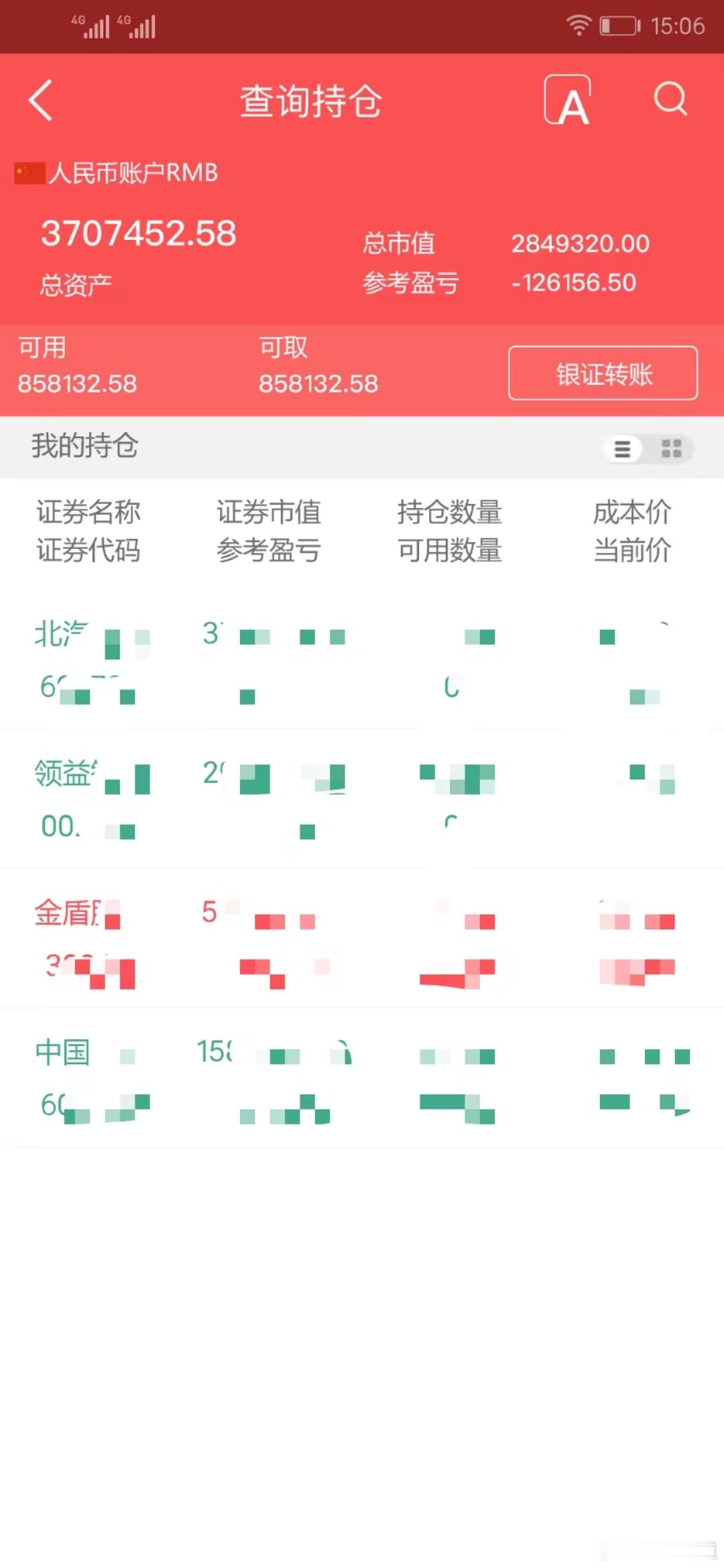 实盘擒龙；7月11日上午，3707452.58本金；46.7万，目前账户370.