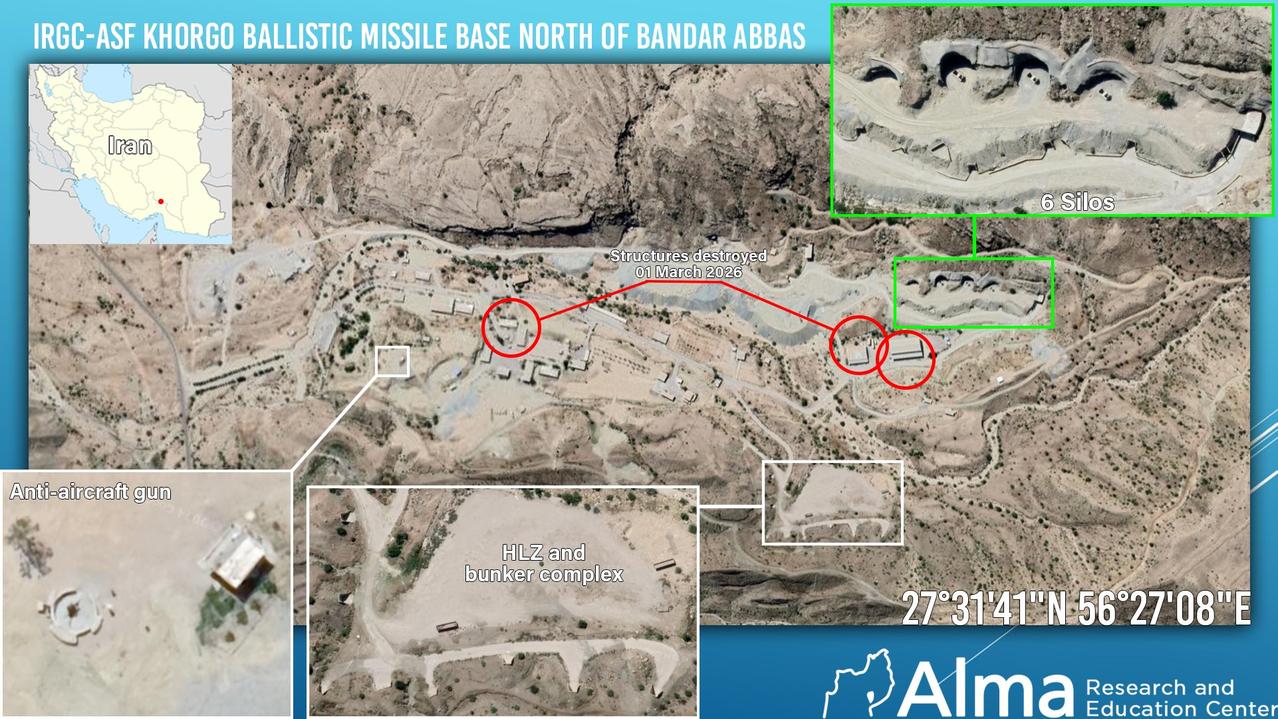 在“咆哮雄狮”行动开始后的48小时内，美以联合空袭了伊朗四个最大的弹道导弹基地，