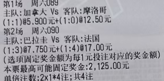 葡萄牙冠军No.1加拿大vs摩洛哥No.2巴拉圭vs法国