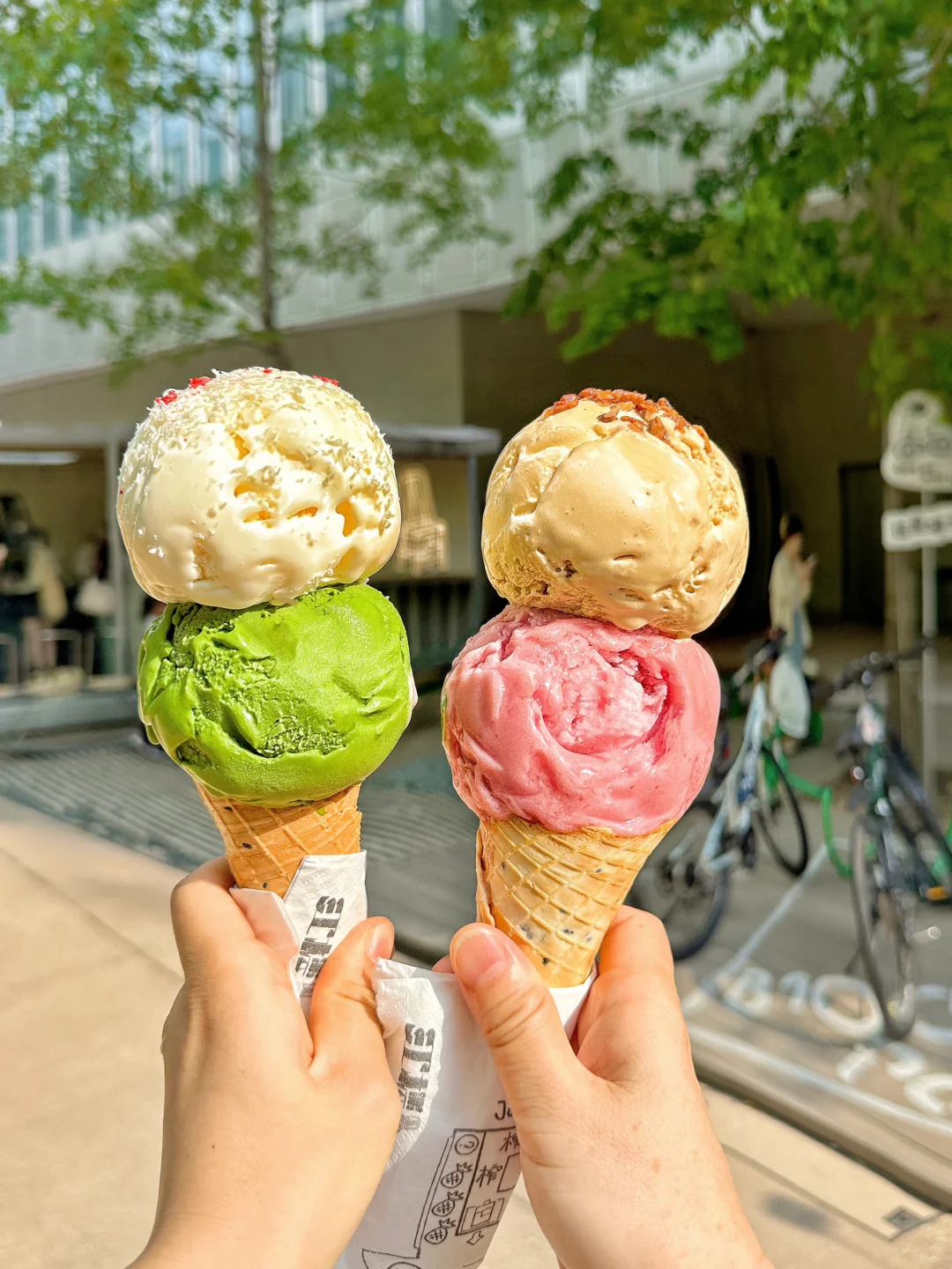 终于在杭州吃到红楼gelato了！🆓mini筒白送