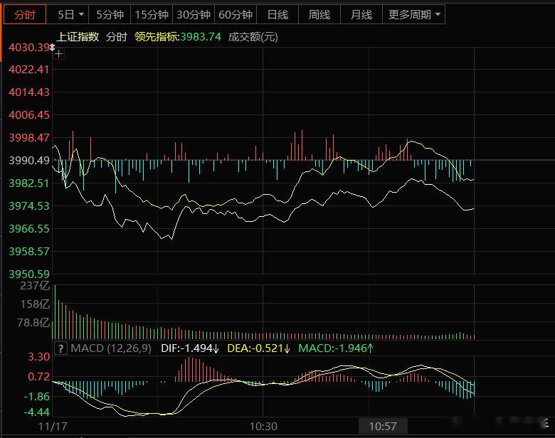 指数波澜起伏，个体又是两极分化！指数上午一度往下栽，但还差点意思！