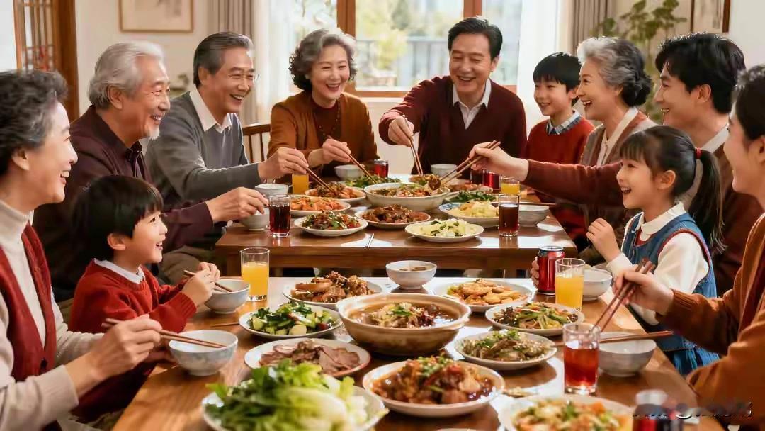 上联：家欢宴暖人含笑
下联：春色满园万事兴