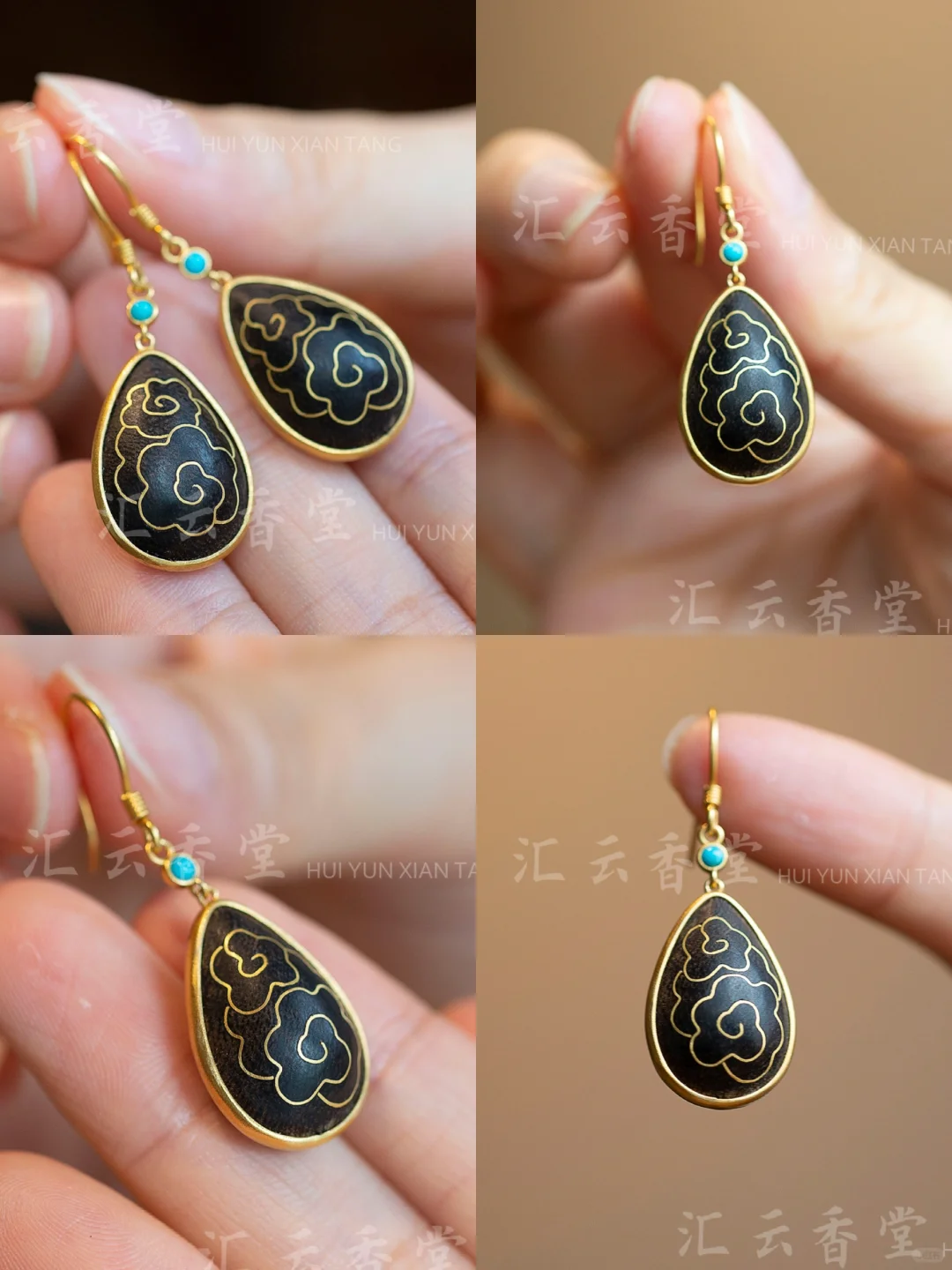 沉香珠宝耳饰！所以真的需要各种风格的耳环