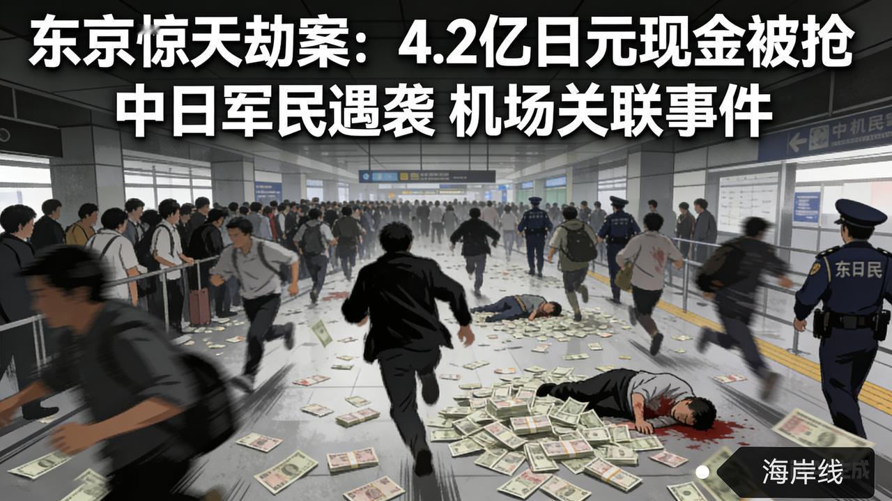 东京惊现惊天劫案！4.2亿日元现金遭抢，中日军民遇袭，机场再发关联事件
 
巨额