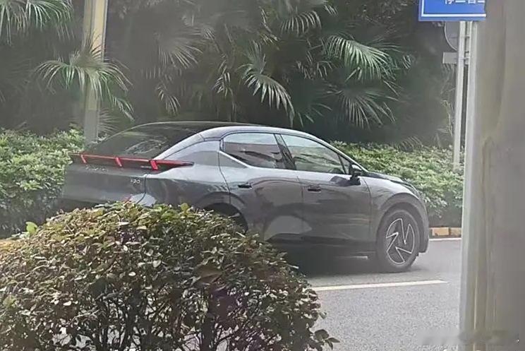 看尾标，貌似叫做领克Z20？尾灯这么别致，确实挺家族化的，对了，它还有个兄弟，极