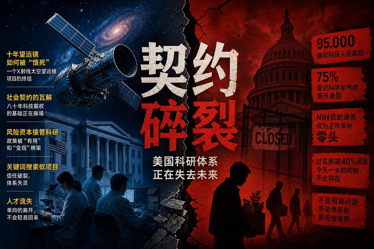 【美国科研正在经历什么，为什么这次不一样】

一个造了十年的X射线太空望远镜项目