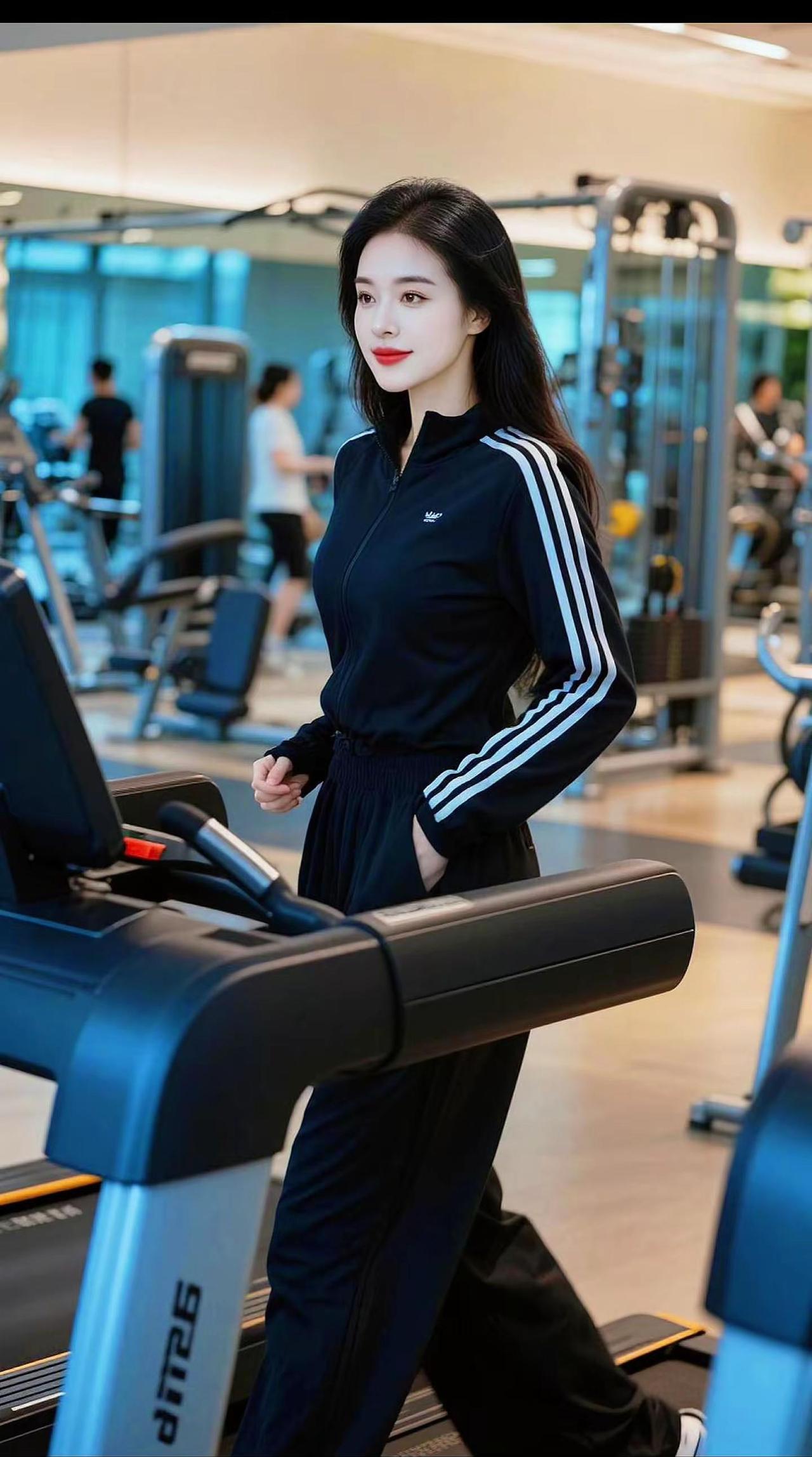 生活，爱自己好好每天又是修行的一天。AI健身房随拍