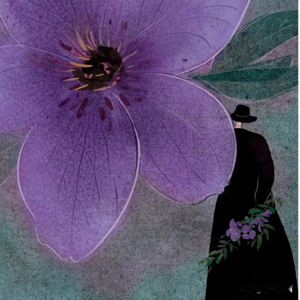《洒脱》
含着兰香的风来过
吹动暮色中的花朵
留下一抹温馨祥和
它无意停留
但花