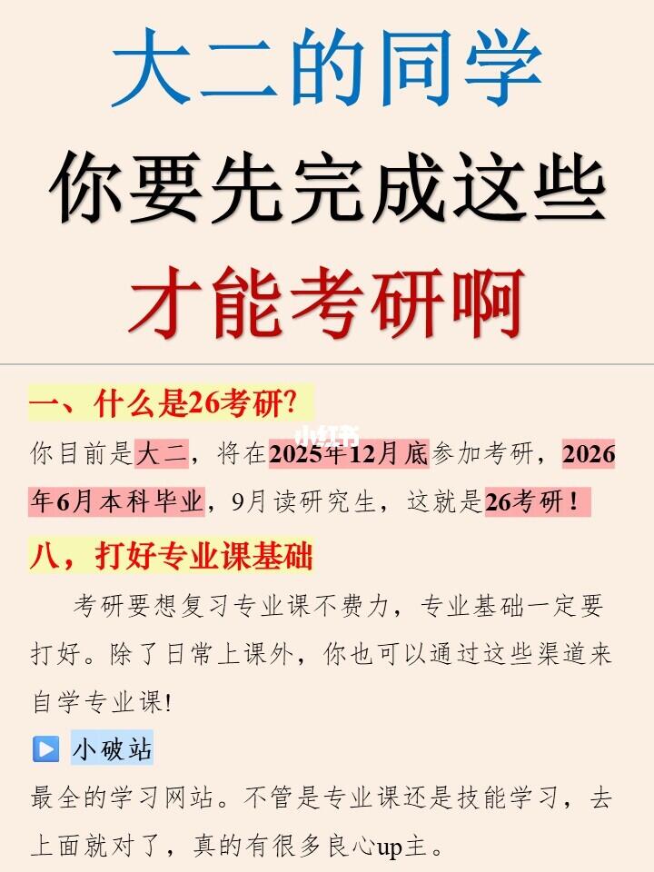 🔥大三你得完成这些才能进行26考研