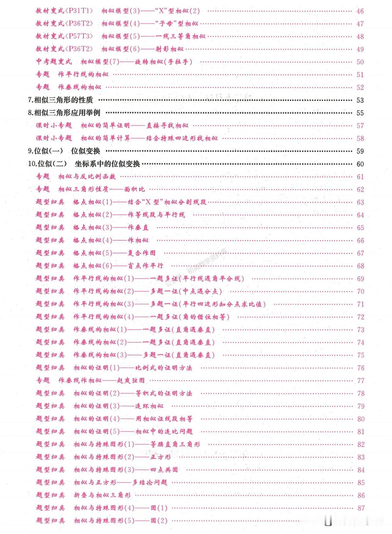 初三数学寒假培优——相似三角形常见题型一网打尽
1、相似与反比例
2、相似三角形