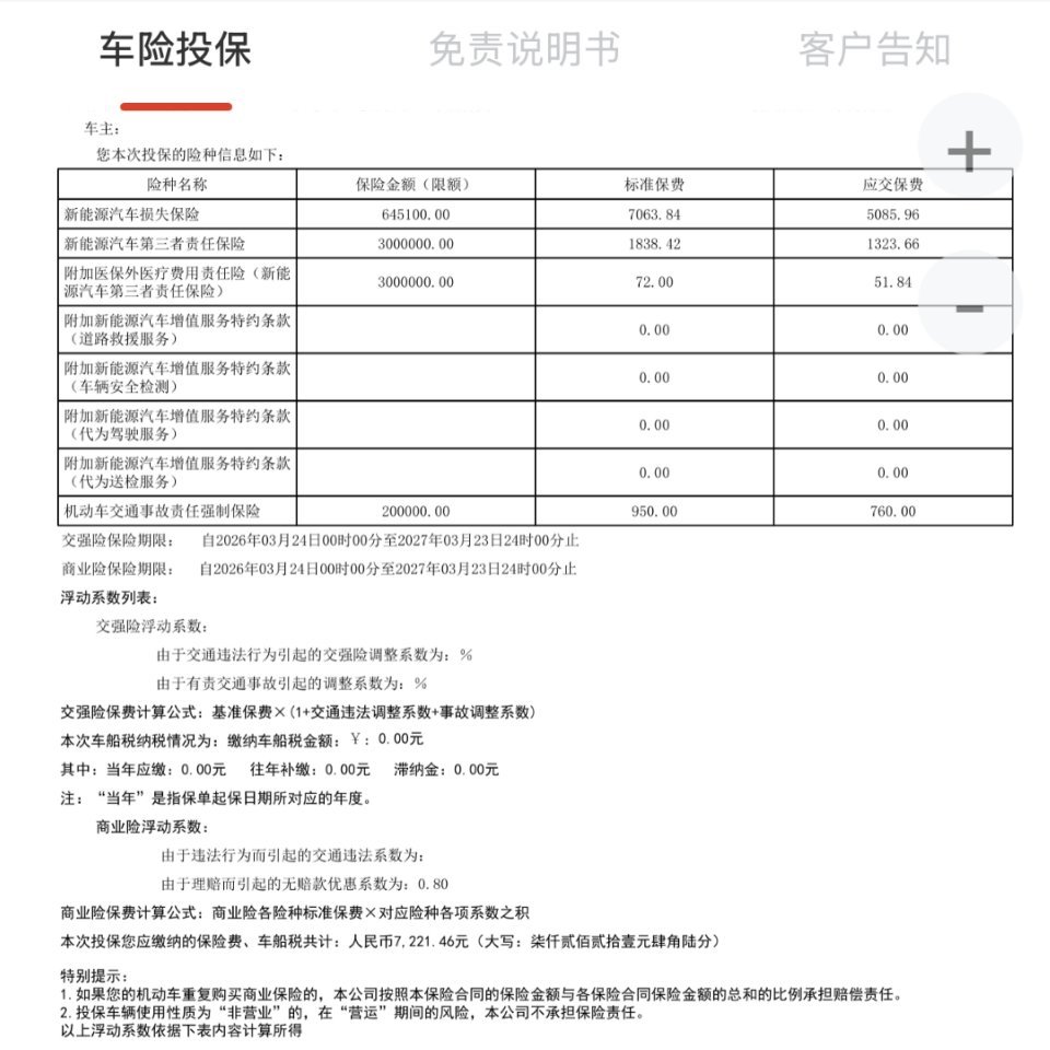 哦，对了，ET9的续保。去年没出险、没事故、没罚款。BaaS的，车价今年残值64