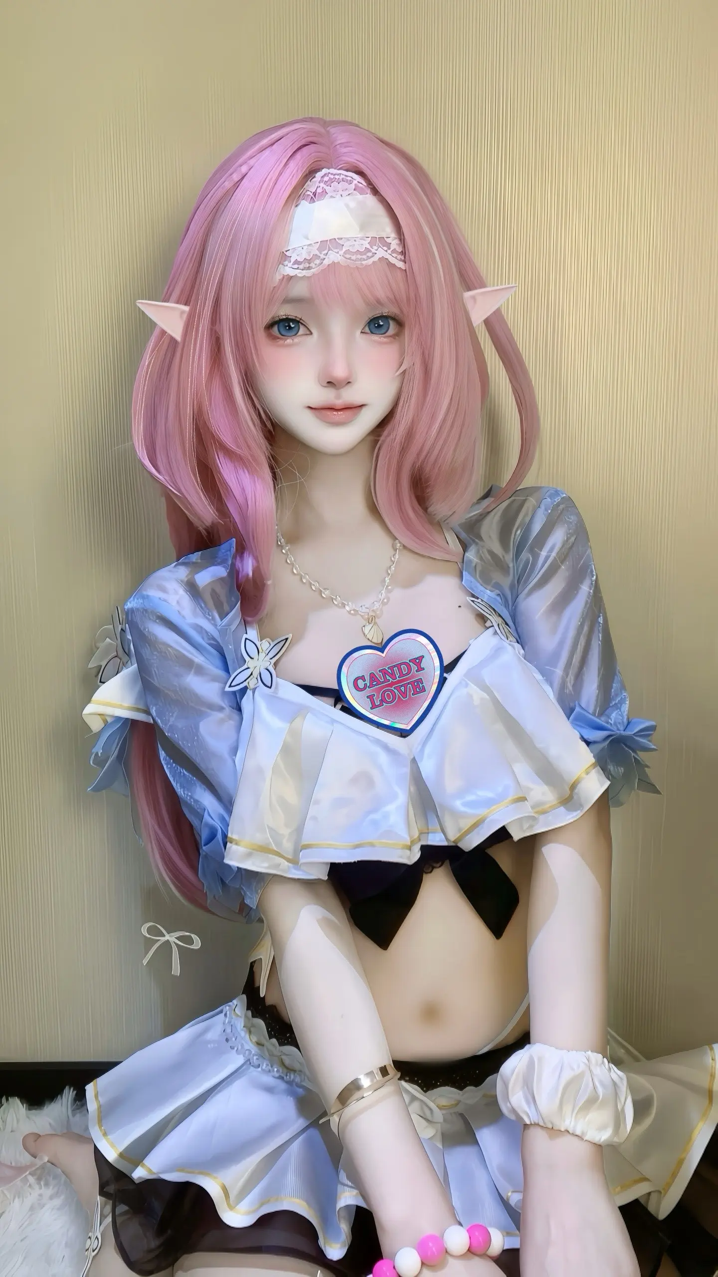 夏日粉色妖精小姐。