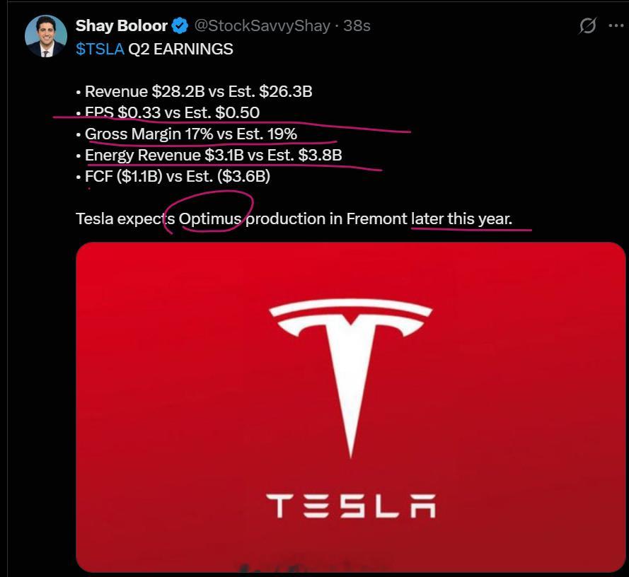 美股财报tsla